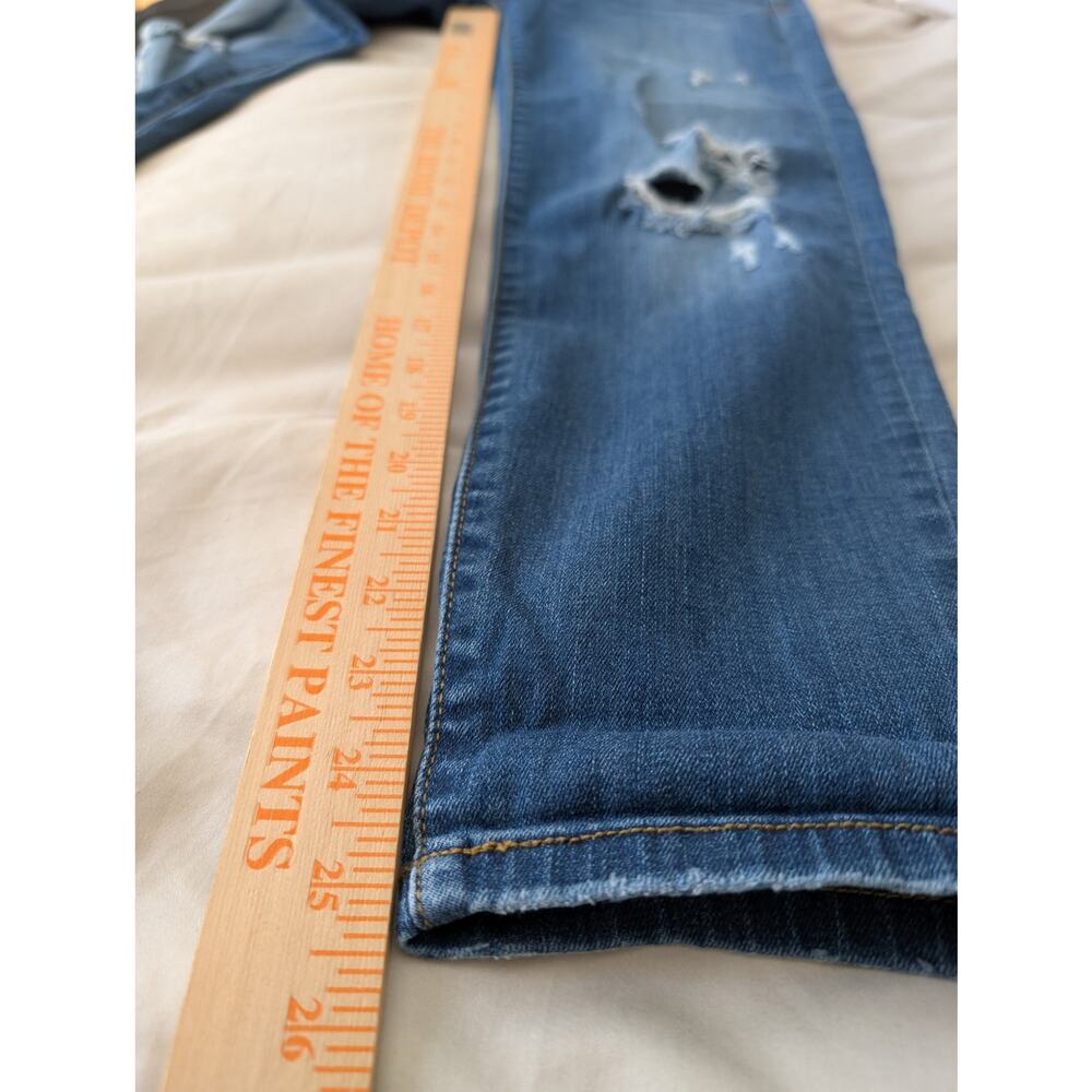 JUDY BLUE Relaxed Fit Distressed Boyfriend Jeans - Size 9/29 - JB8271DK - Picture 6 of 8